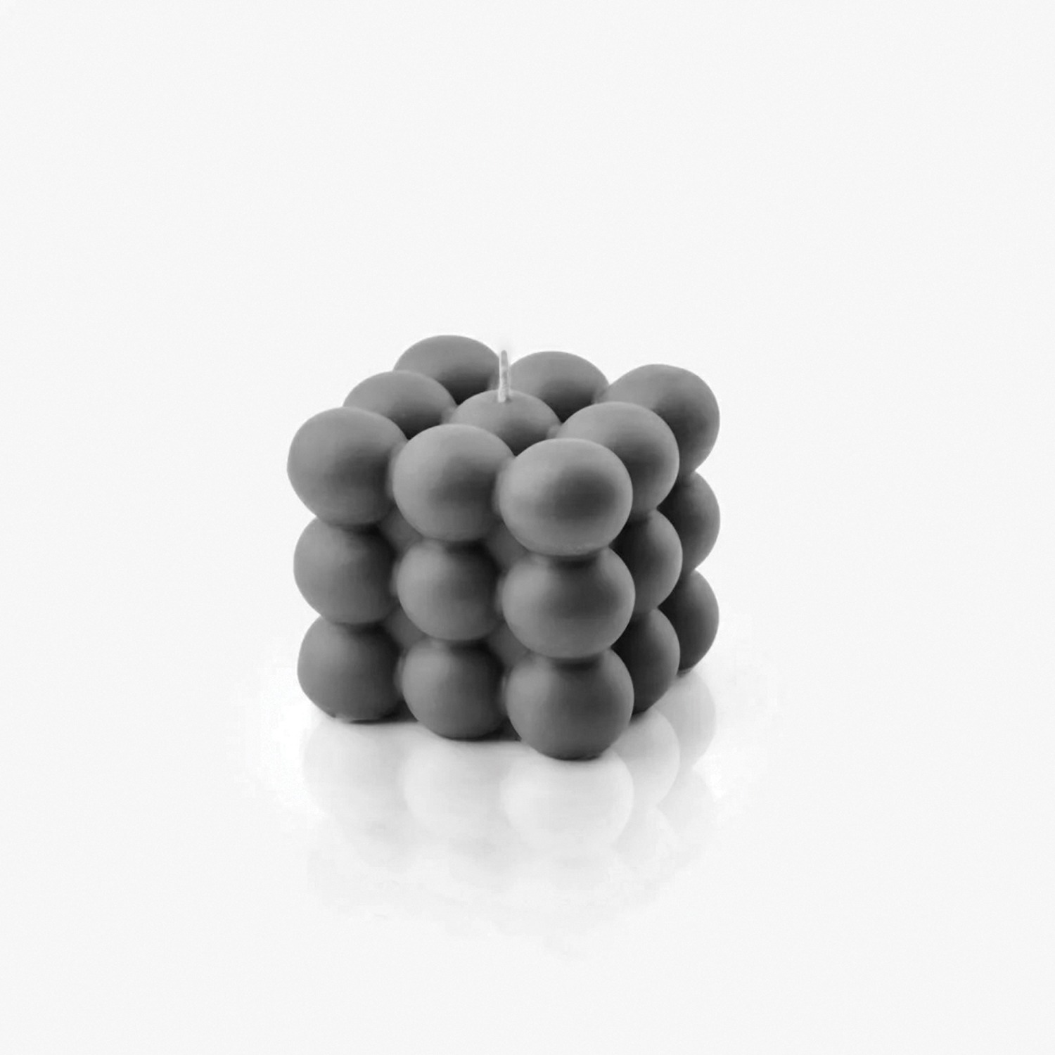 Grey Bubble Candle