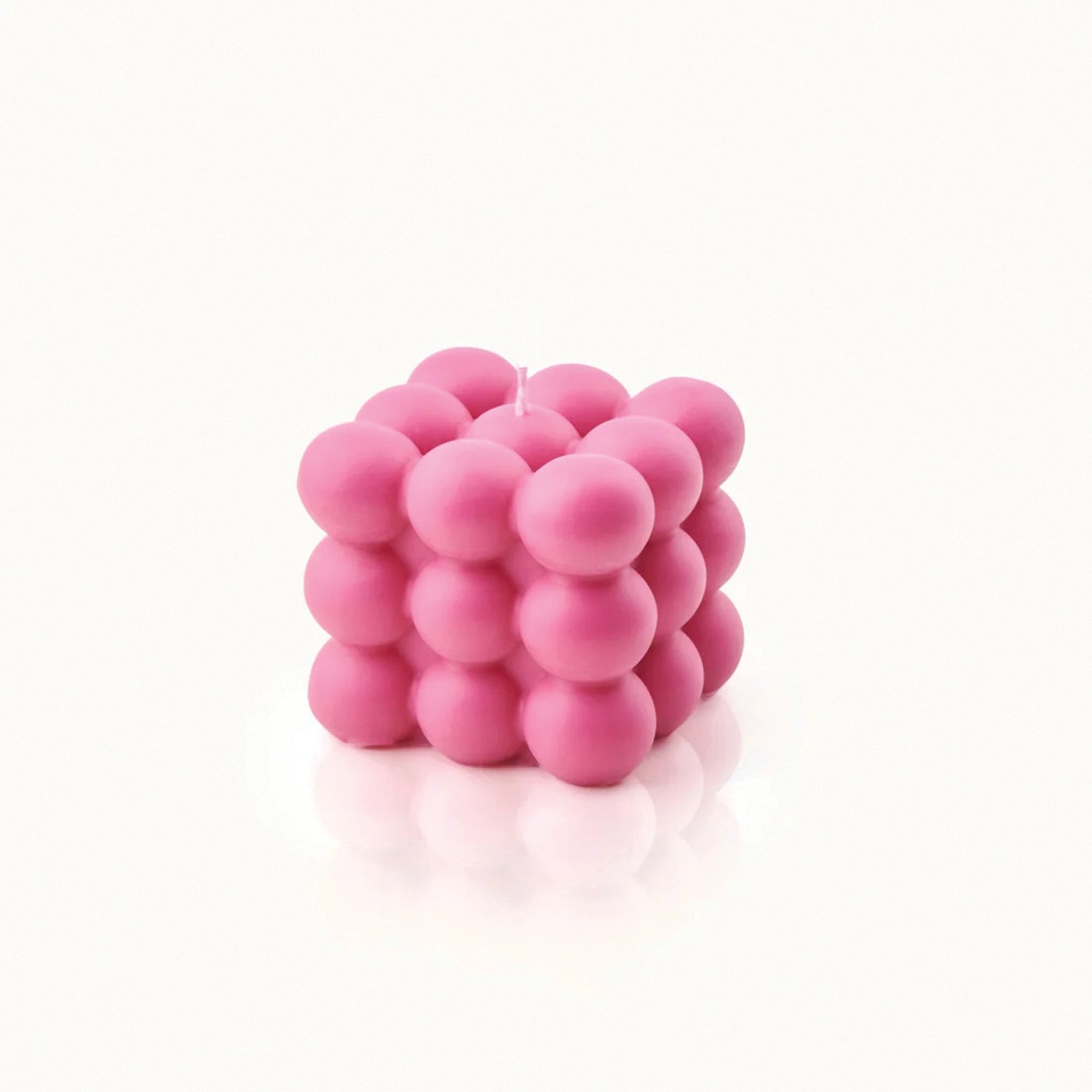 Pink Bubble Candle