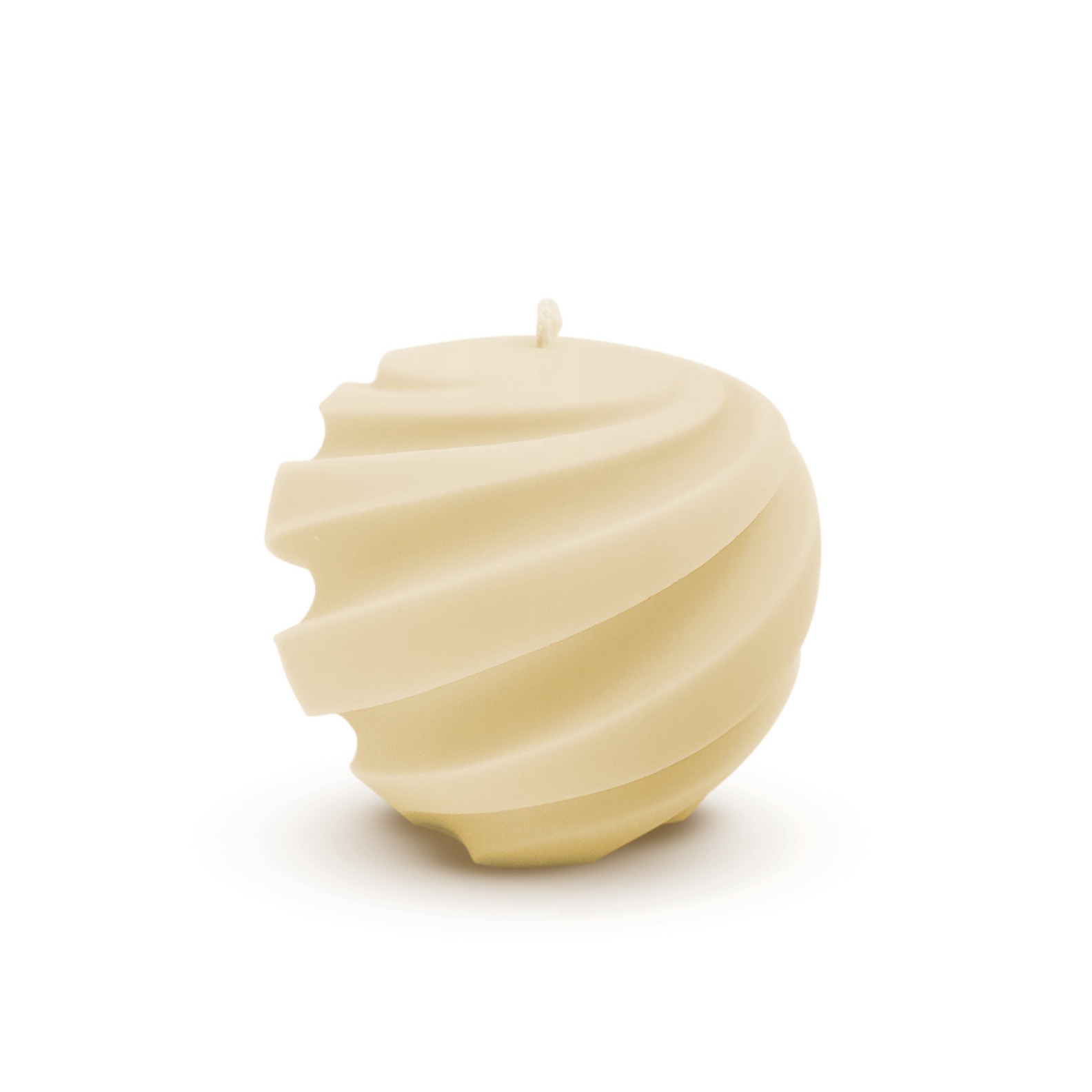 White Swirl Round